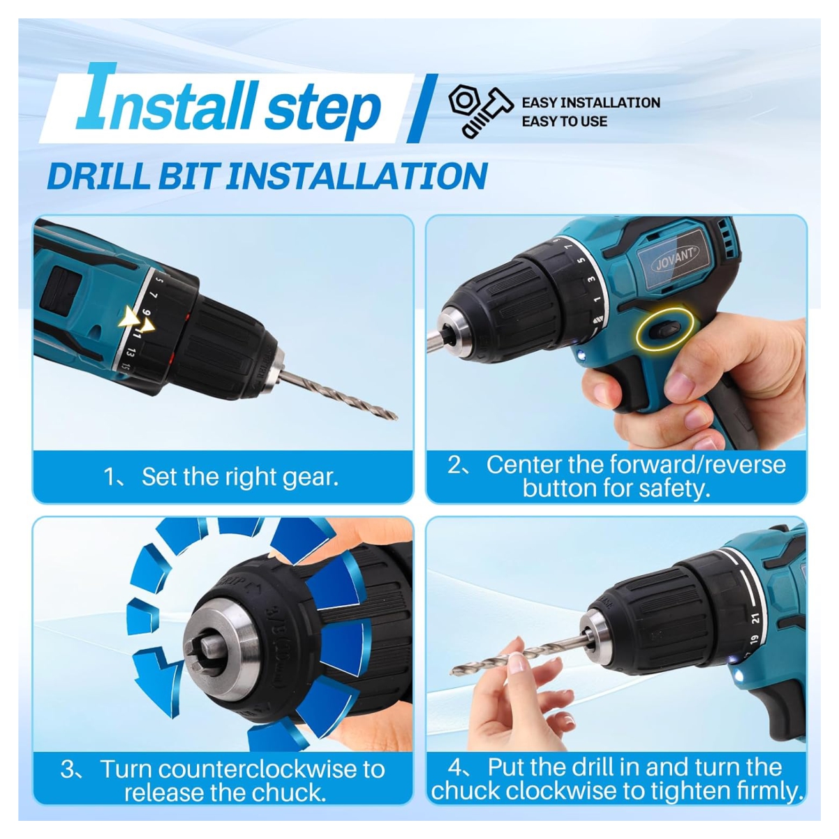 Miniatura 3 de Taladro de mano 2 Batería Mas Accesorios